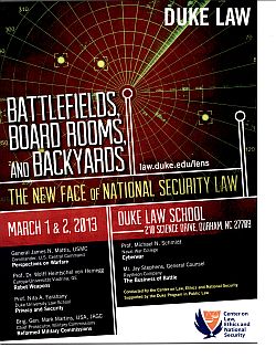 2013 | Battlefields, Boardrooms, and Backyards: The New Face of National Security Law