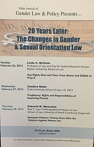 2013 | 20 Years Later: The Changes in Gender & Sexual Orientation Law