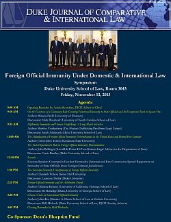 2015 | Foreign Official Immunity Under Domestic and International Law