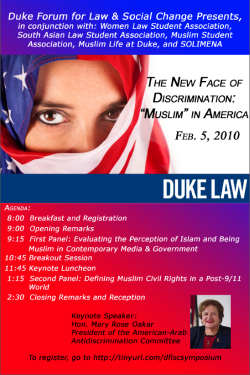 2010 | The New Face of Discrimination: Muslim in America