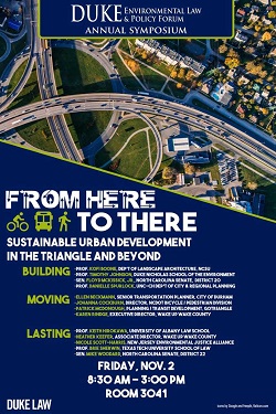 2018 | From Here to There: Sustainable Urban Development in the Triangle and Beyond