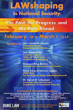 2014 | LAWshaping in National Security: The Past, the Progress, and the Path Ahead