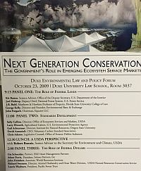 2009 | Next Generation Conservation: The Government's Role in Emerging Ecosystem Service Markets